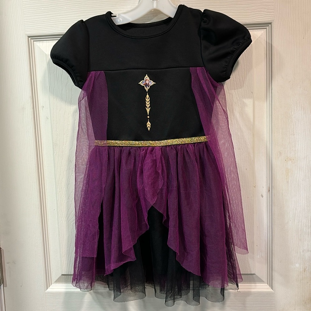 🚌 Disney Frozen 2 Girls Exclusive Anna Cosplay Dress Up Dress with Cape 6x